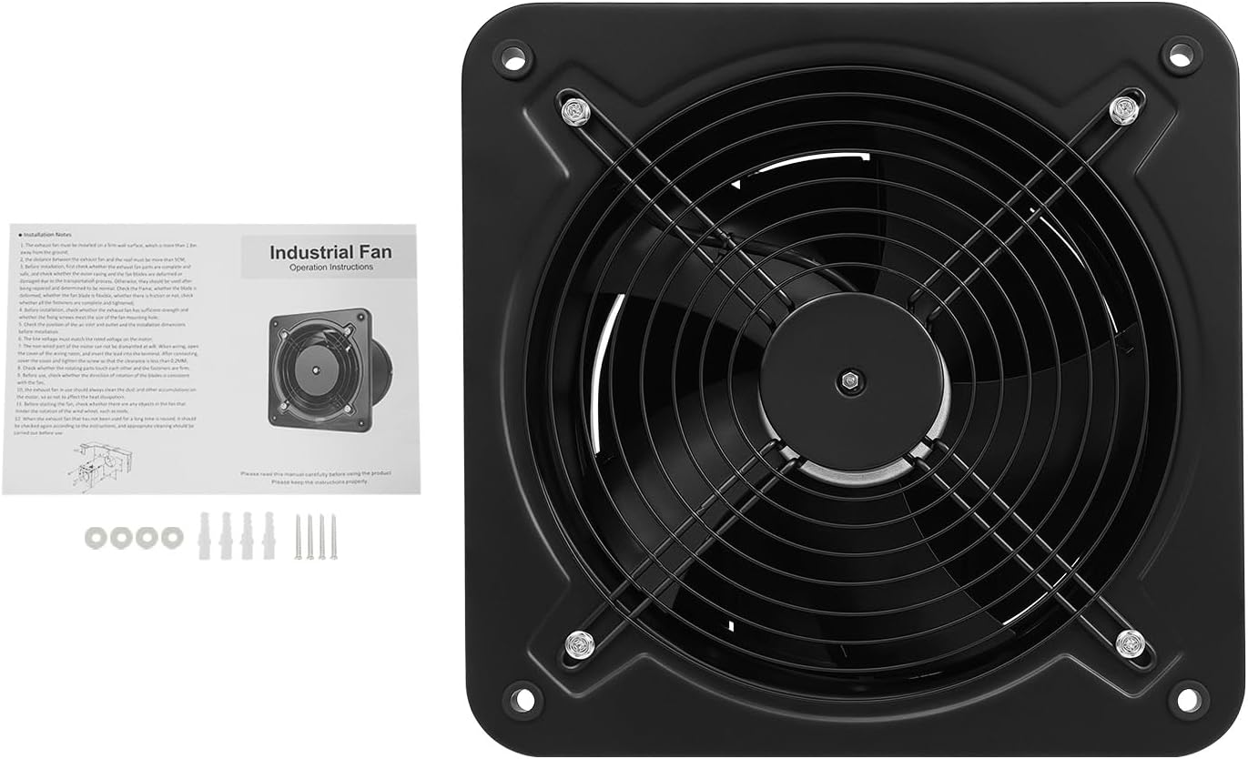 Axial-Wandventilator 107W für Belüftung und Abluft