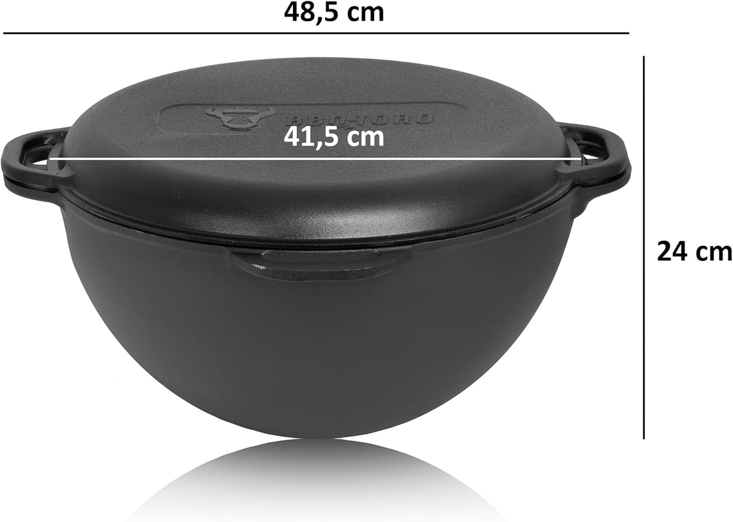 Gusseisen Kazan mit Ofen (19 Liter, 40 cm), 19 Liter mit Ø 40 cm Utschak