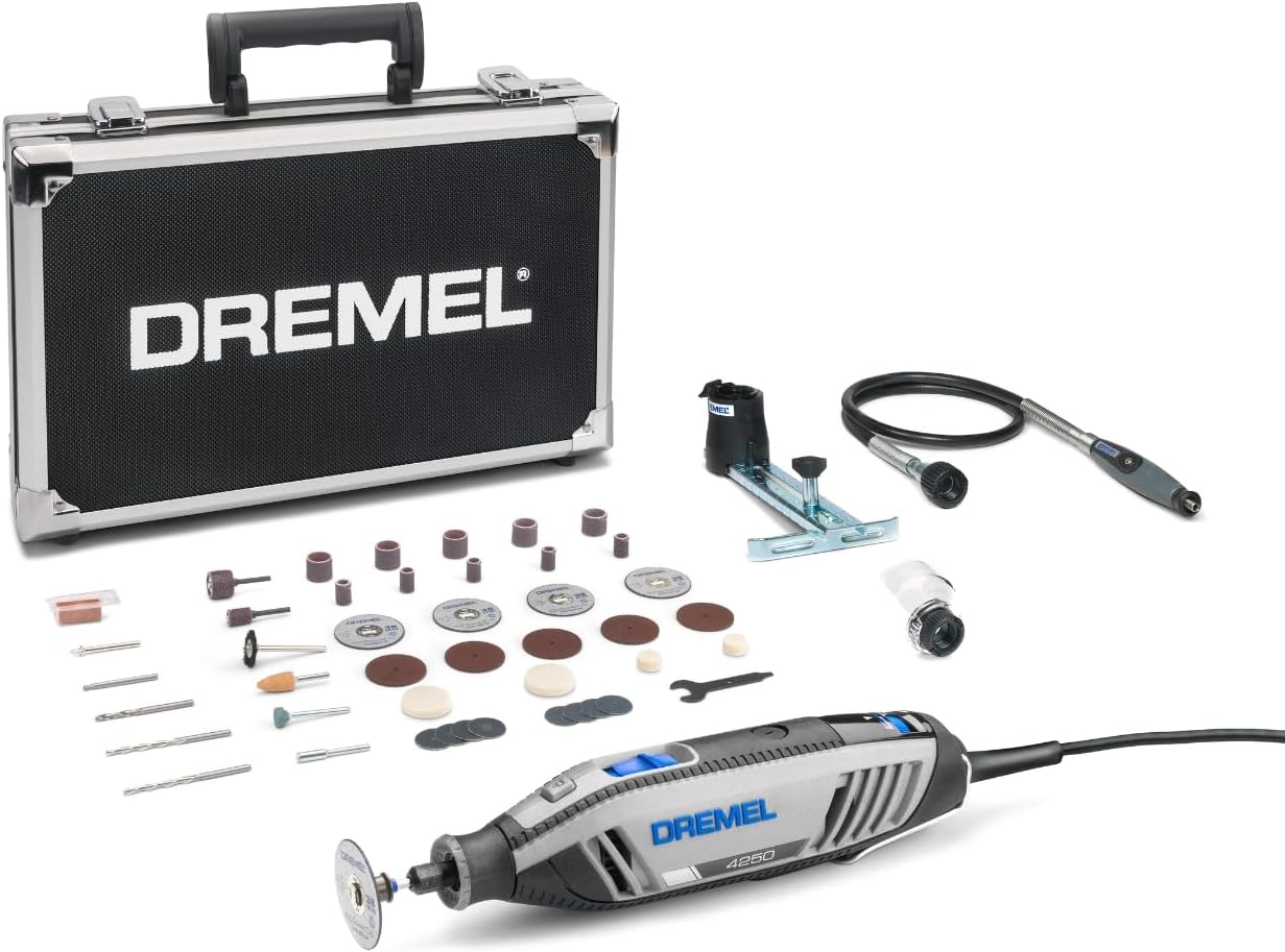Rotationswerkzeug 4250, Dremel 4250 3 Vorsatzgerät 45 Zubehöre