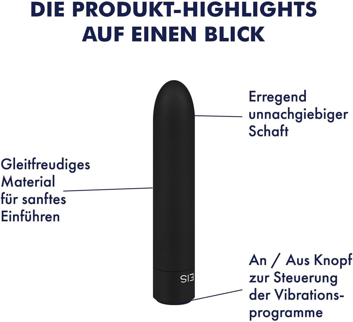 Klassischer Vibrator mit 10 Vibrationsprogrammen