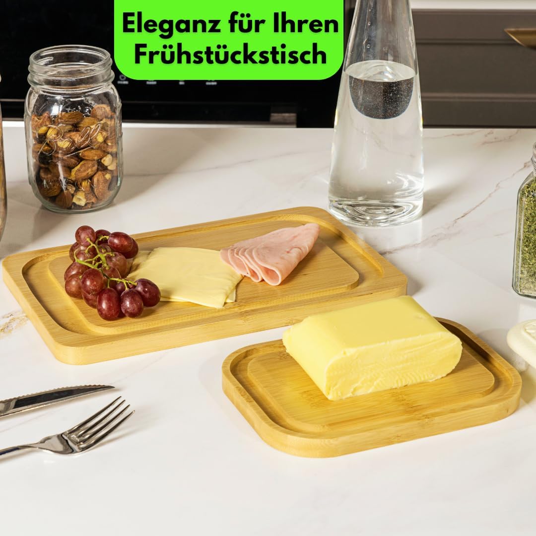 Butterdosen-Set mit Glasdeckel