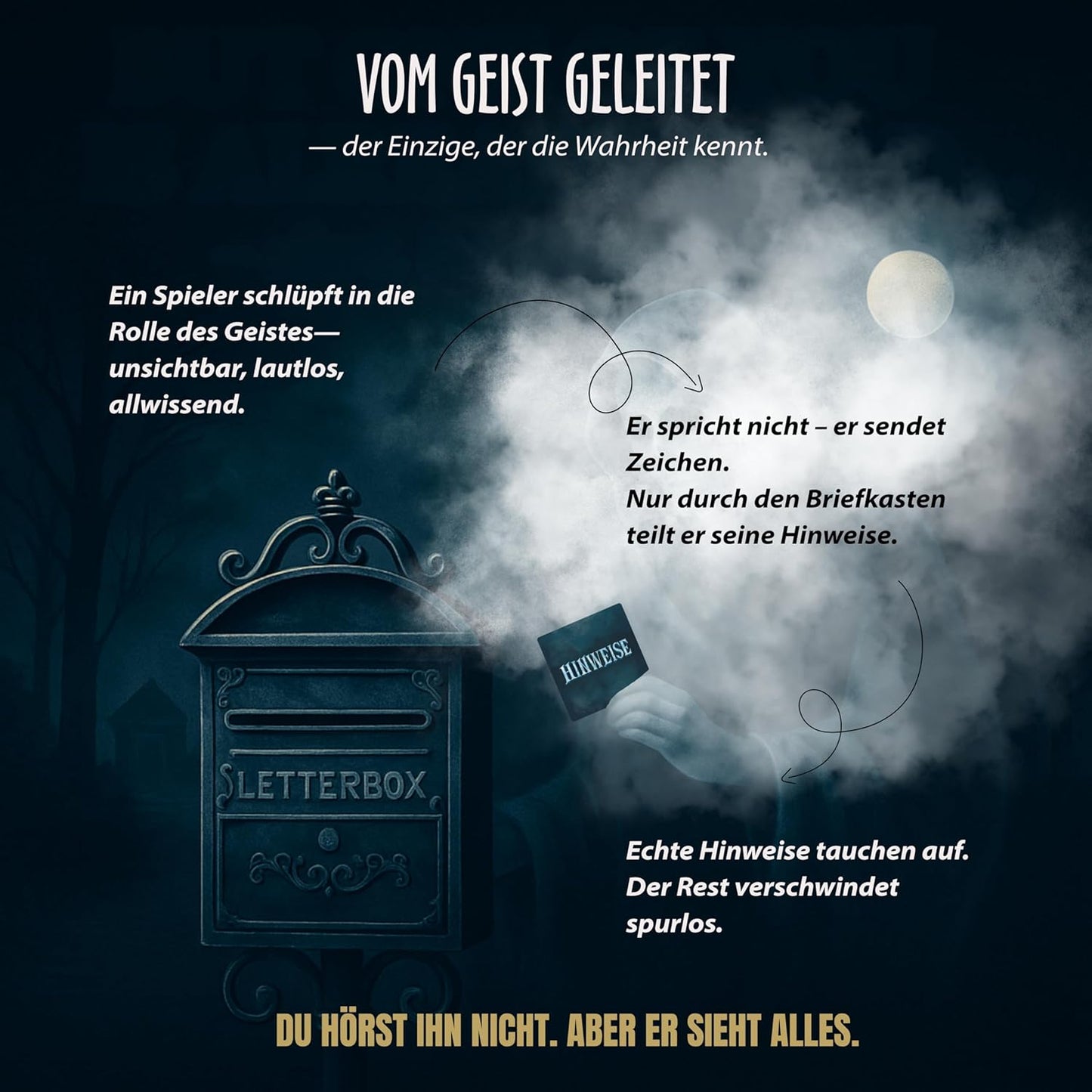Ghost Letters Krimispiel mit geheimen Rollen ab 14, Deutsch