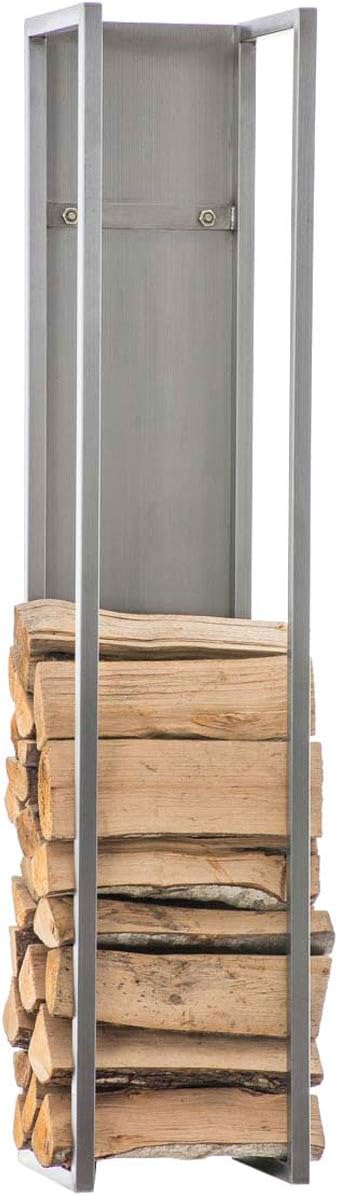Kaminholzregal Spark I Edelstahl (H180 cm), 180 cm, Edelstahl