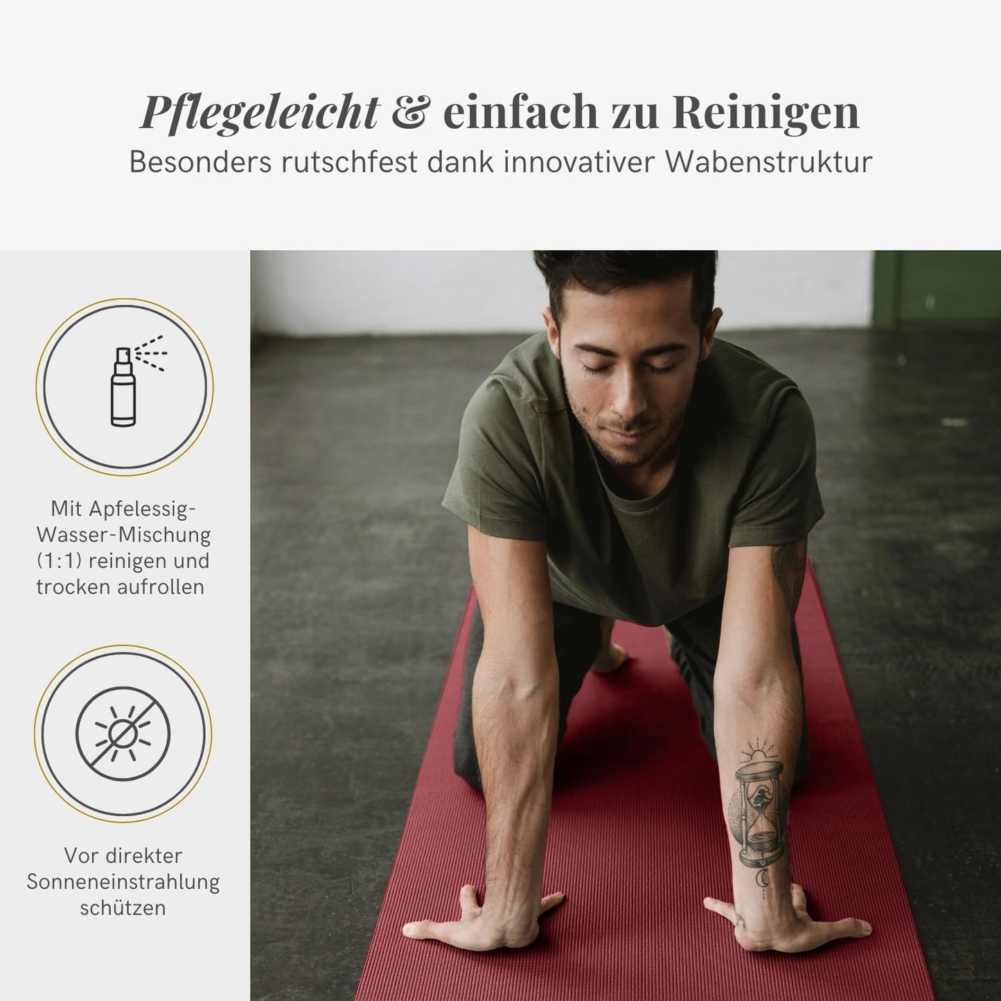 Yogamatte Mudra, Standard / Aubergine