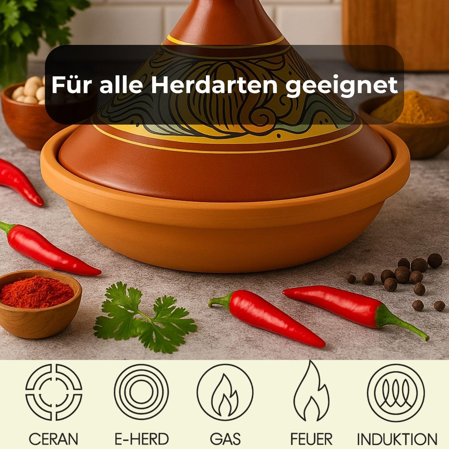 Marokkanische Tajine Schmortopf