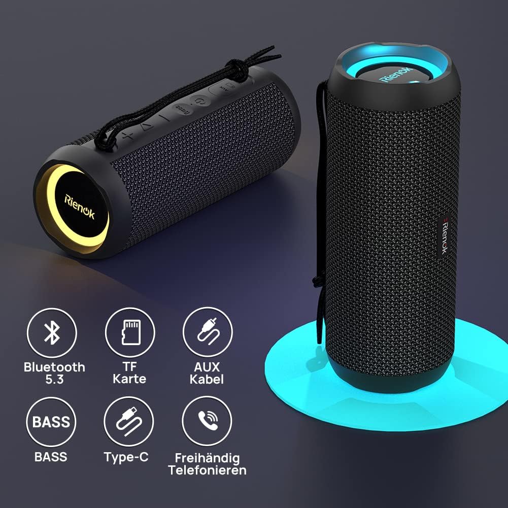 Bluetooth Lautsprecher mit Licht