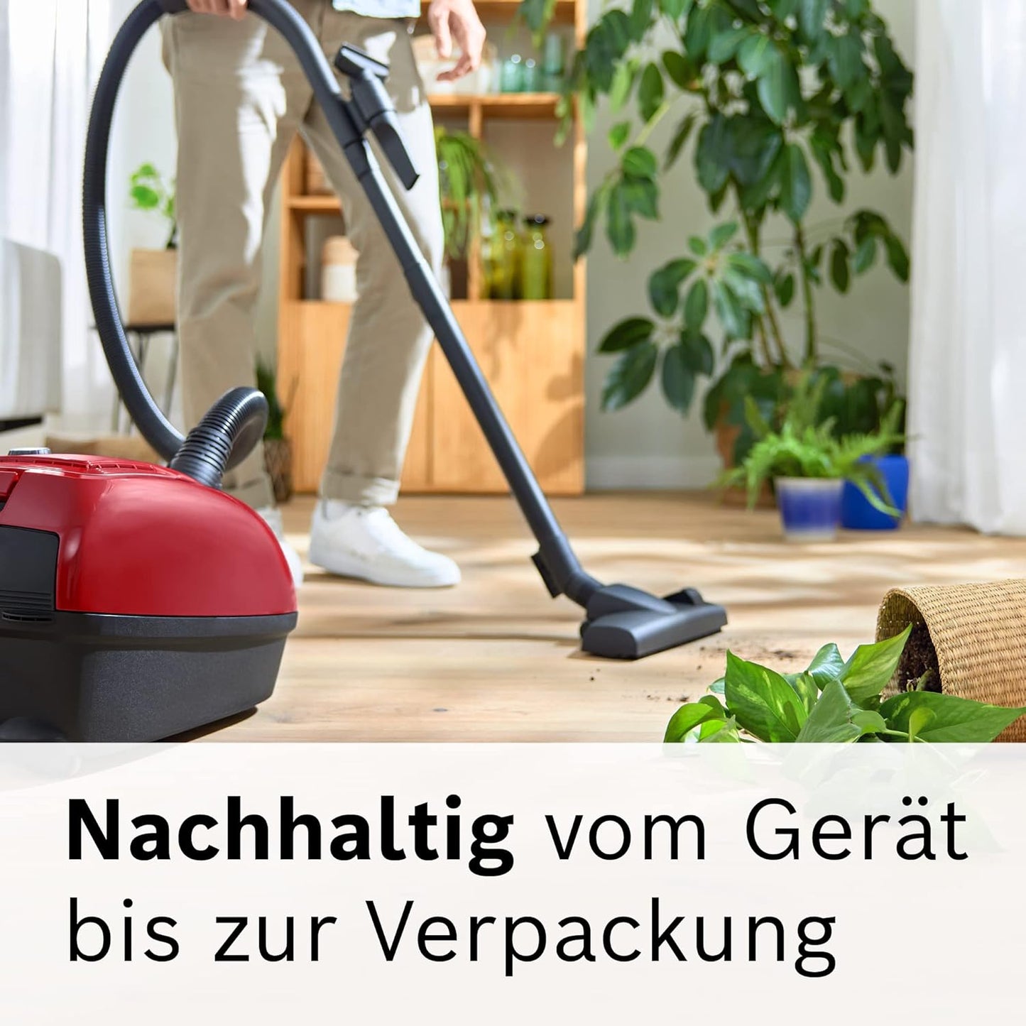 Serie 4, Staubsauger mit Beutel, BGD38RD1H, Rot besonders nachhaltig Parquet Düse