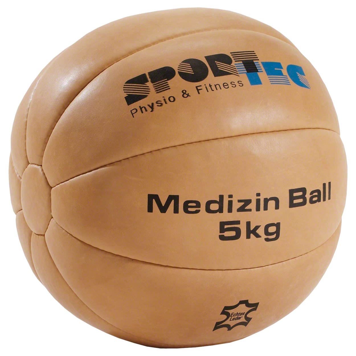 Medizinball aus Leder 5 kg, 5.0 Kilogramm
