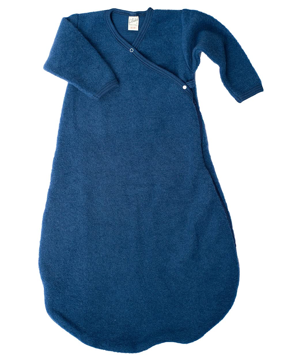 Baby-Schlafsack aus Merinowolle, Marine 62-68