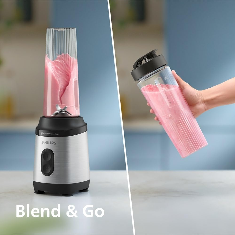 Blend & Go 3000 Smoothie Mixer mit ProBlend Technologie, Mini-Standmixer 350W