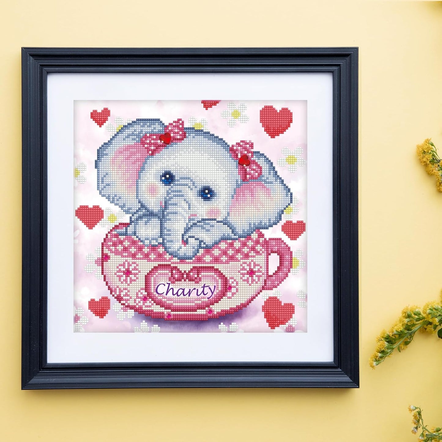 5D Diamond Painting Set Elefant Charity, Elefant Charity