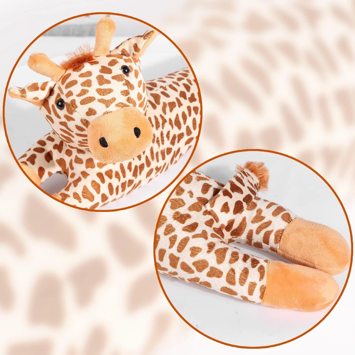 Zugluftstopper Giraffe, Giraffe Gelb