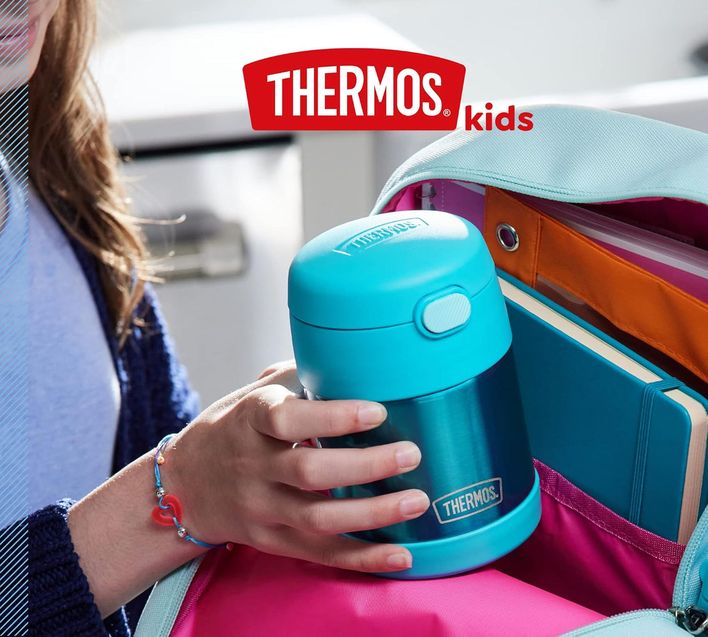 Funtainer Thermobehälter für Kinder, Ocean Teal