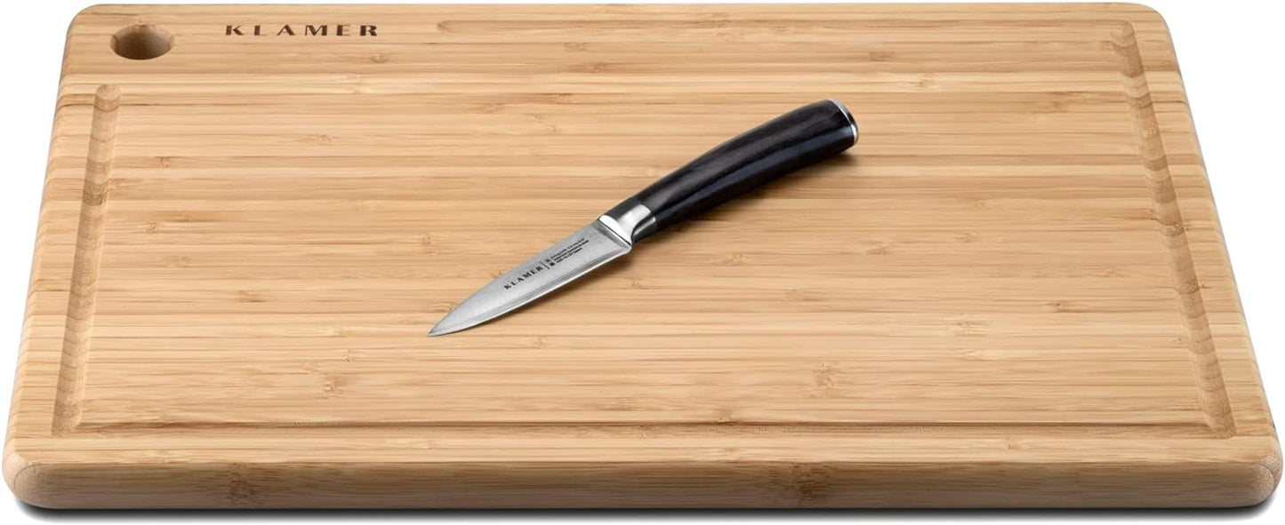 Schälmesser, Classic Damastmesser Pakkaholz Schäl 8,6 cm