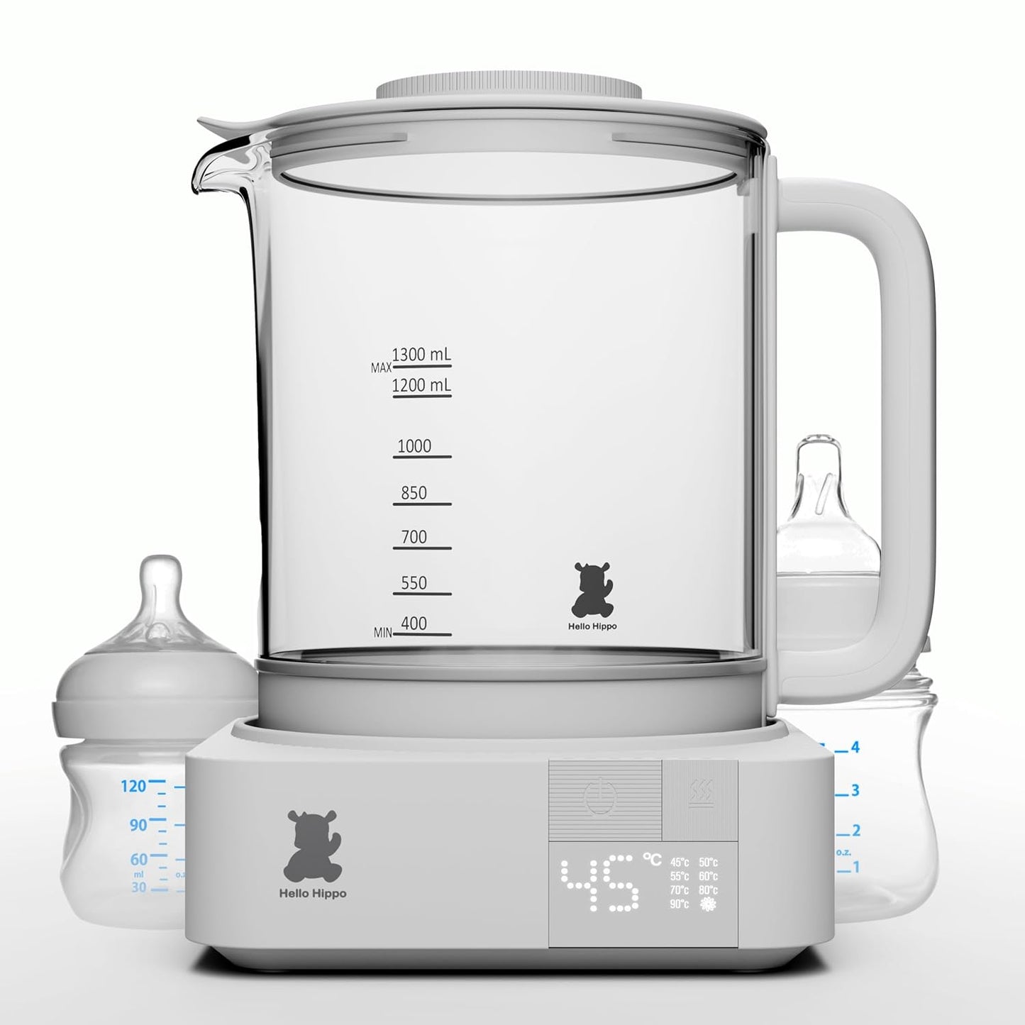 Elektrischer Wasserkocher mit Temperaturregelung, Sterilisator