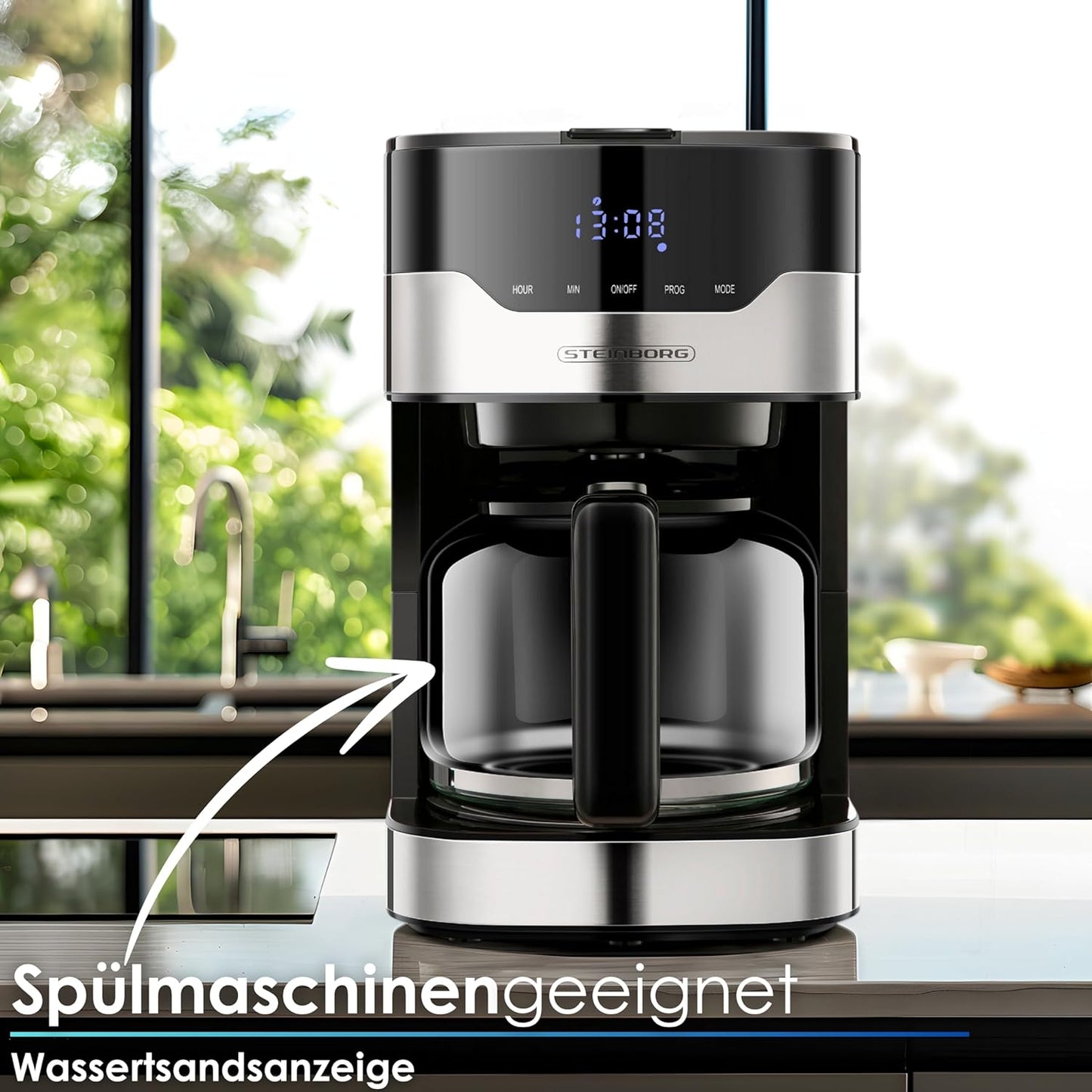 Filterkaffeemaschine mit Timer und Dauerfilter