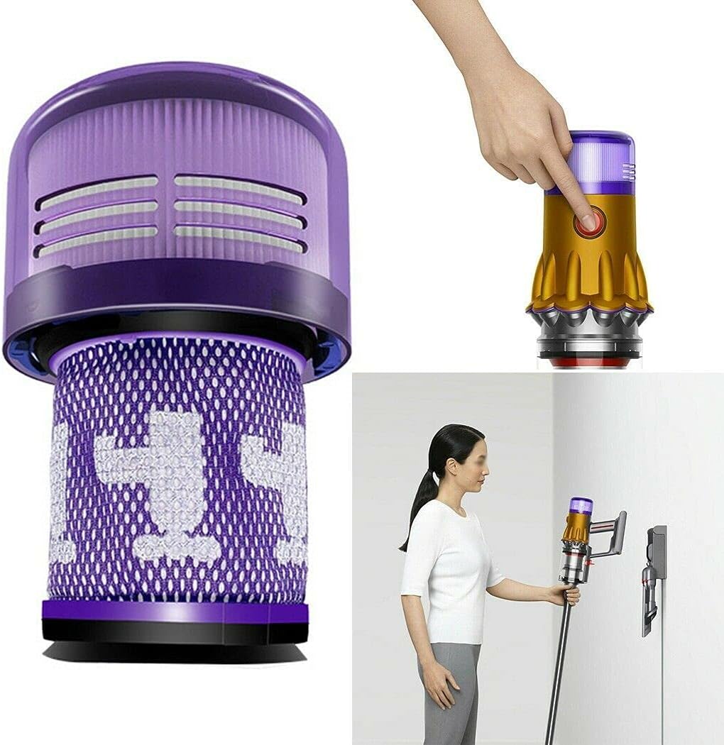 4-teiliges HEPA Filter-Set für Dyson V12, 3 Filter für Dyson V12 Detect Slim