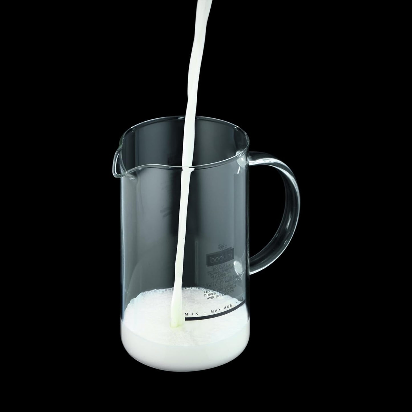 Milchschäumer Chambord gross, Shiny 8 oz
