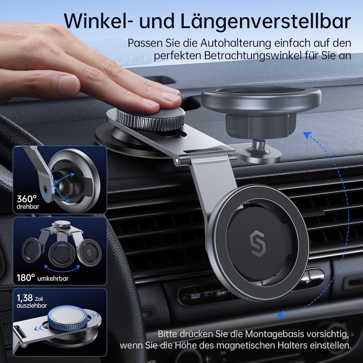 Handyhalterung, grau - space gray
