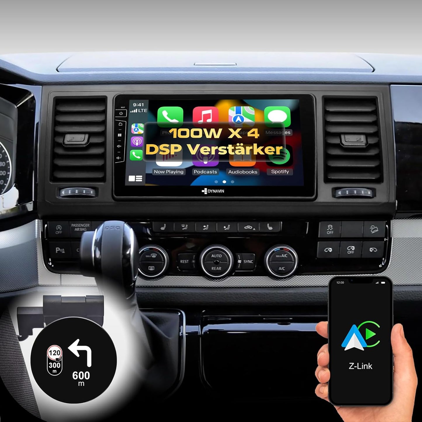 D9-T6 Premium Flex Android Autoradio für VW T6 Transporter