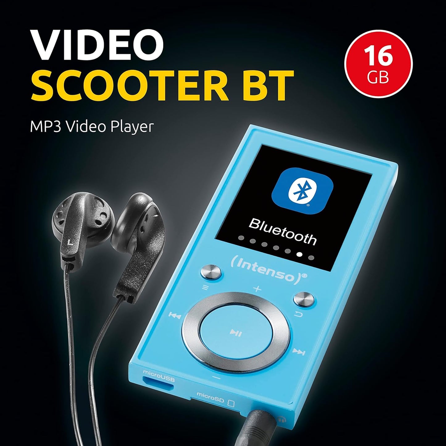 Video Scooter BT, blau, 16GB