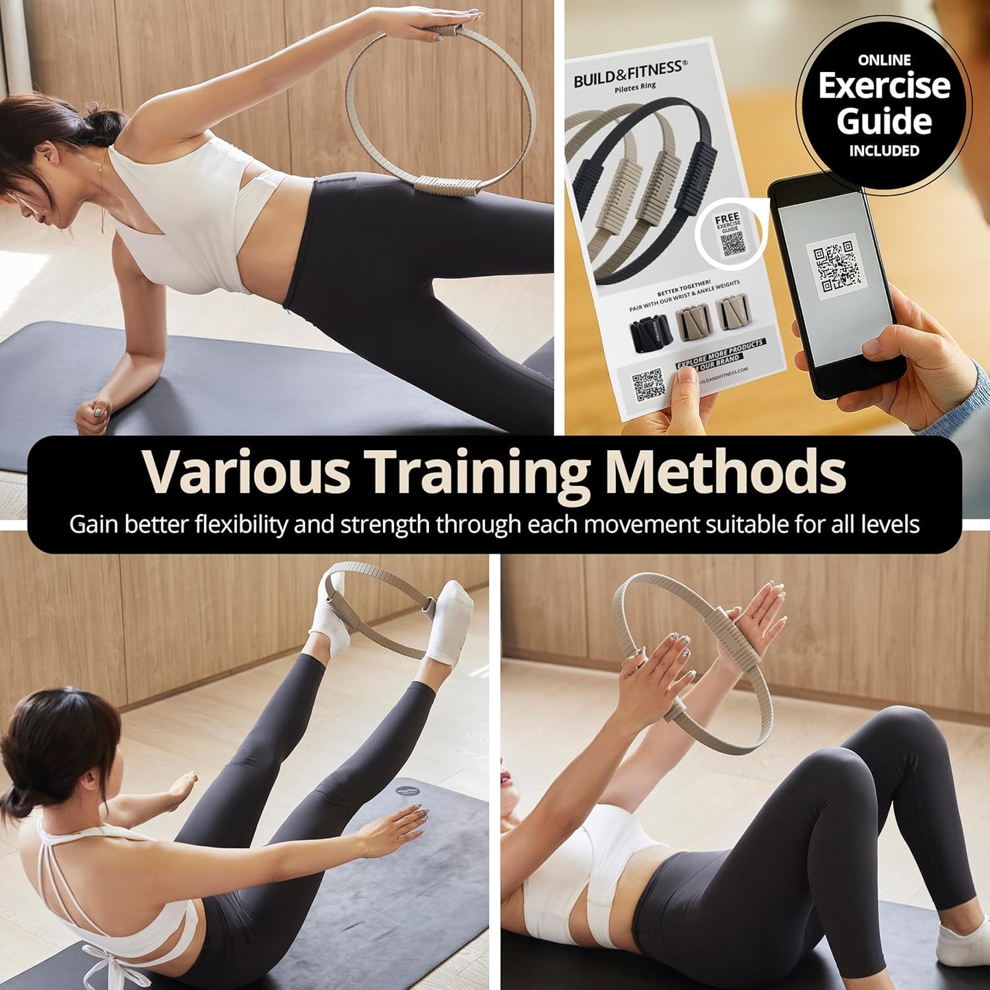 Pilates-Ring für Ganzkörper-Workouts, Stone