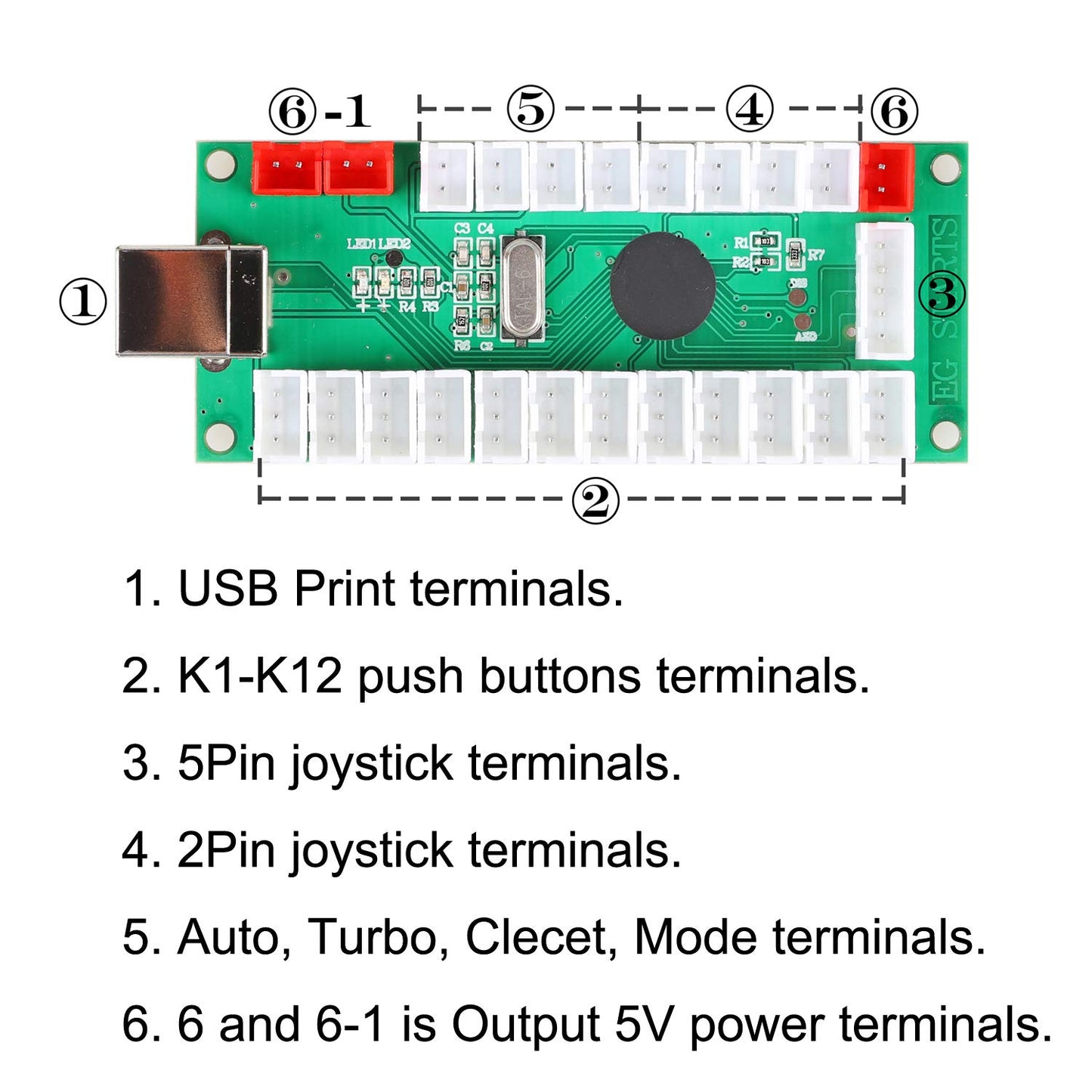 Arcade DIY Kit: Joystick mit 10x Druckknöpfen für Raspberry Pi 2, 3 & 3B