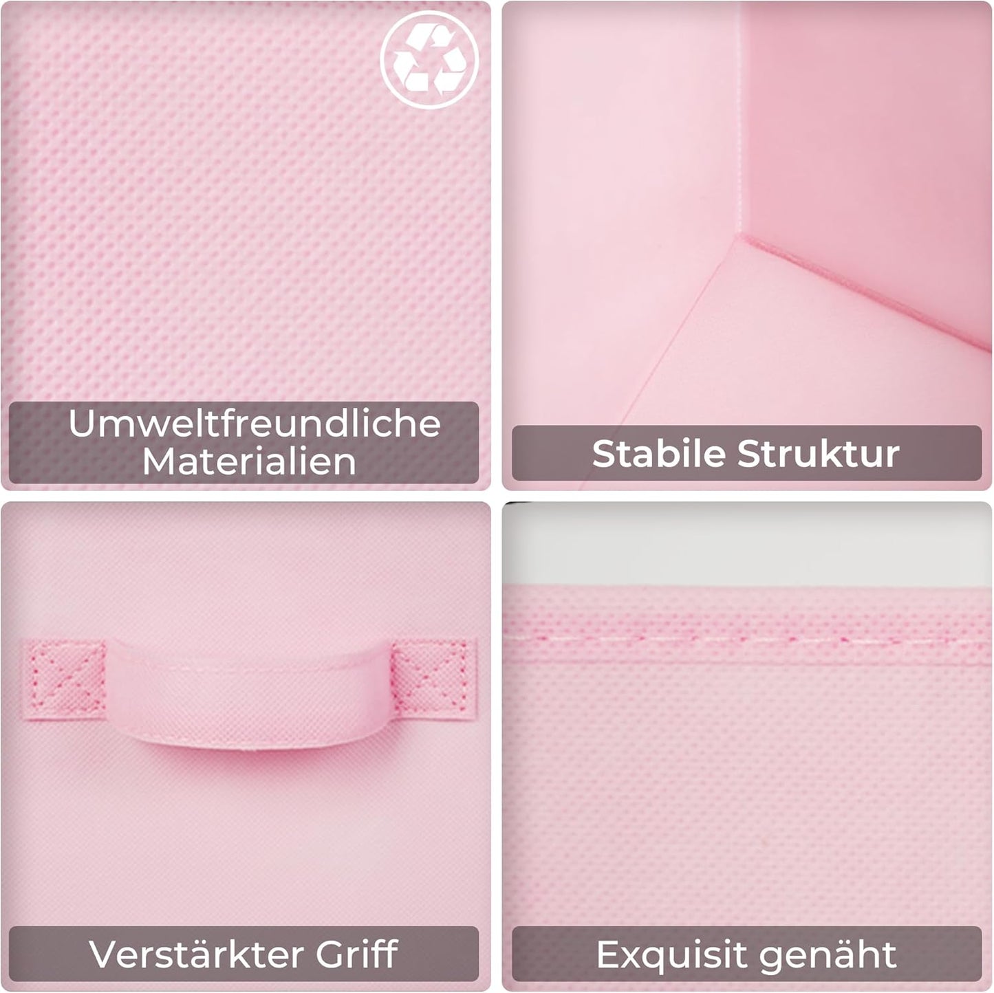 Aufbewahrungsbox aus Stoff, Bunt 33 x 33 x 32.4 cm