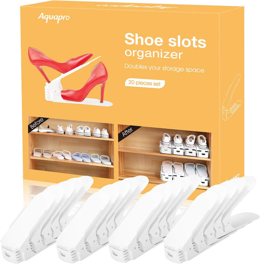 20er-Set Schuhstapler, Weiß