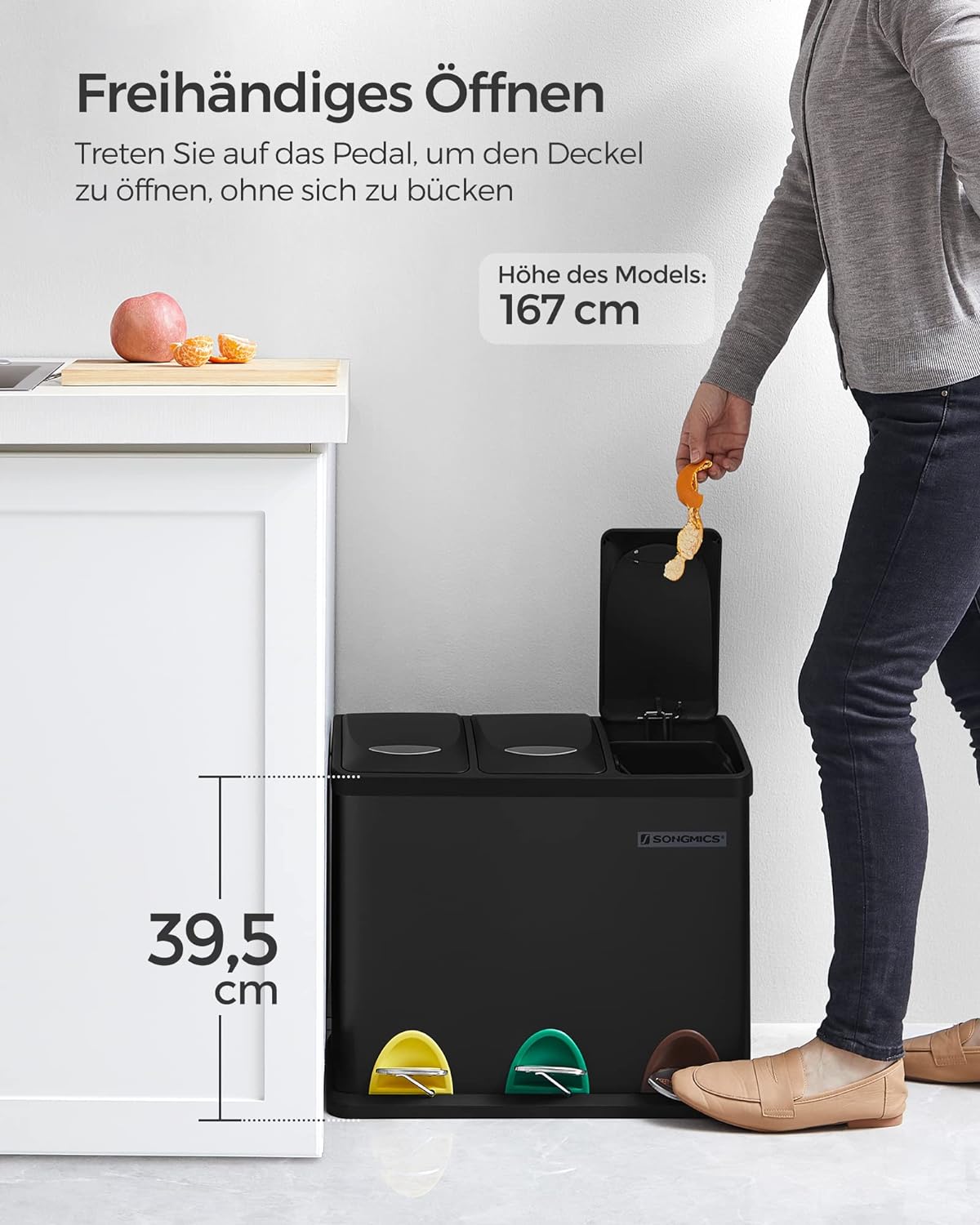 Mülltrennsystem, Schwarz