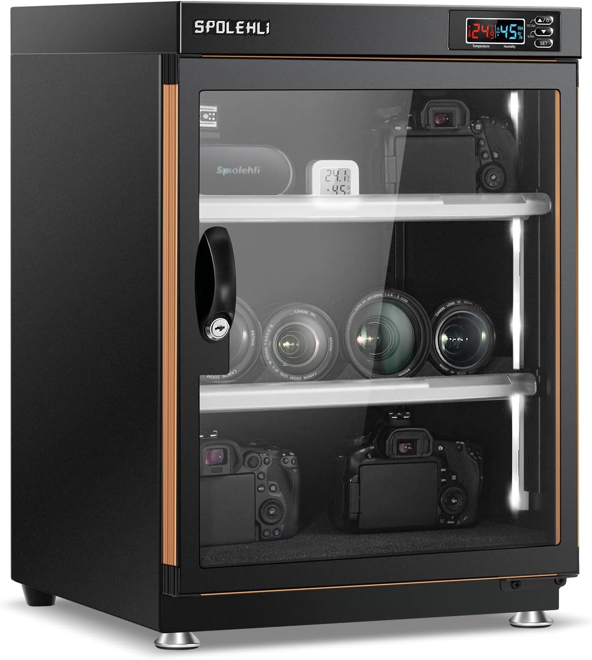 Kamera-Trockenschrank mit digitalem Luftentfeuchter (70L)