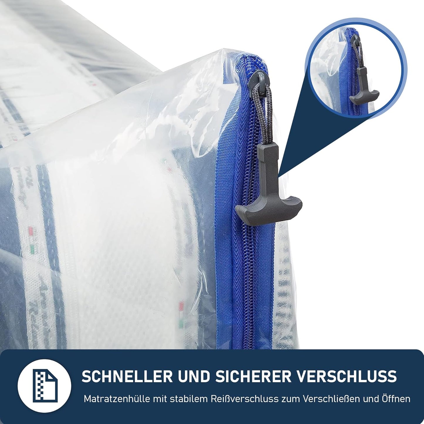 Matratzenschutzhüllen mit Anker-Reissverschluss, 140x200 cm - Twin