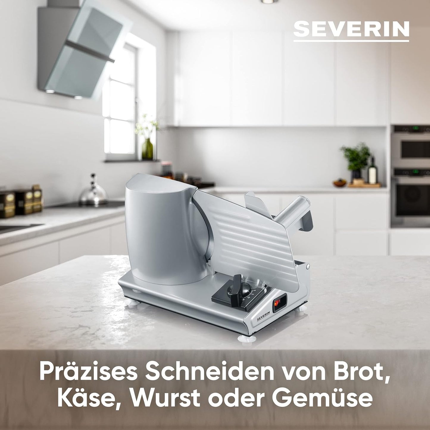 Allesschneider AS 3915 für Brot und Käse, stufenlos einstellbar