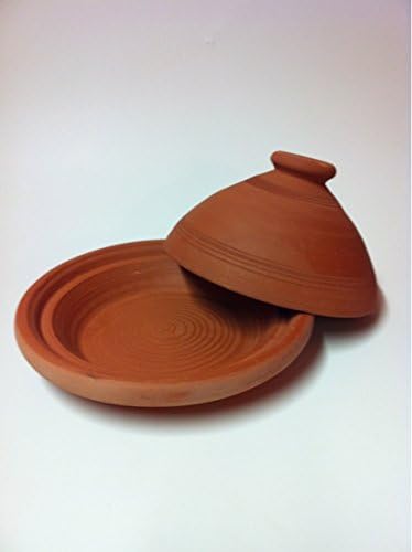 Marokkanischer Tajine-Tontopf (26 cm, handgetöpfert), 26cm