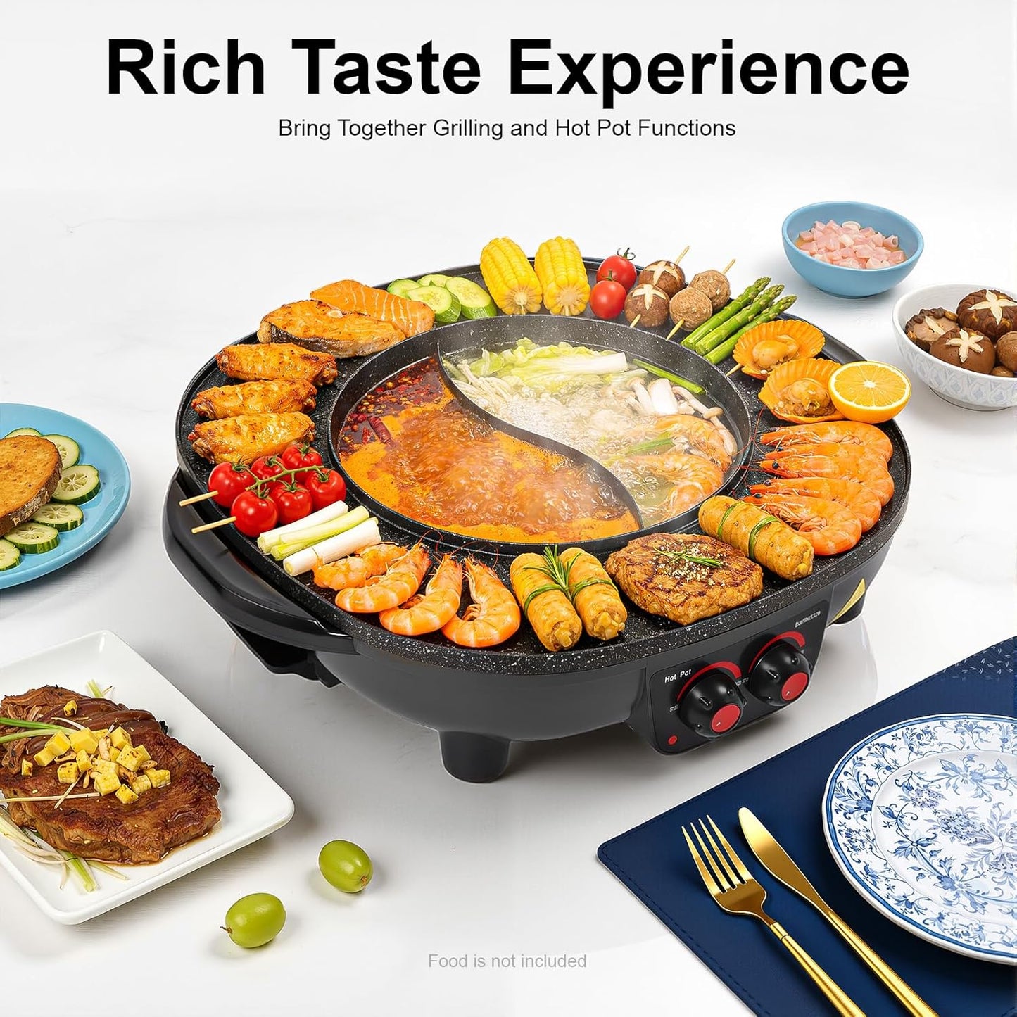 2in1 Grill-Hotpot-Kombination