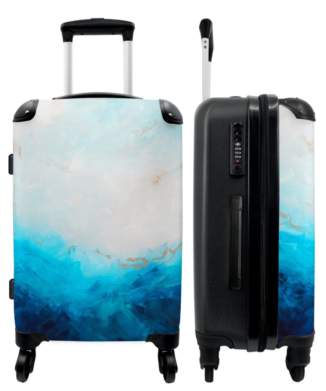 Grosser Trolley Rollkoffer mit 4 Rollen (90L)