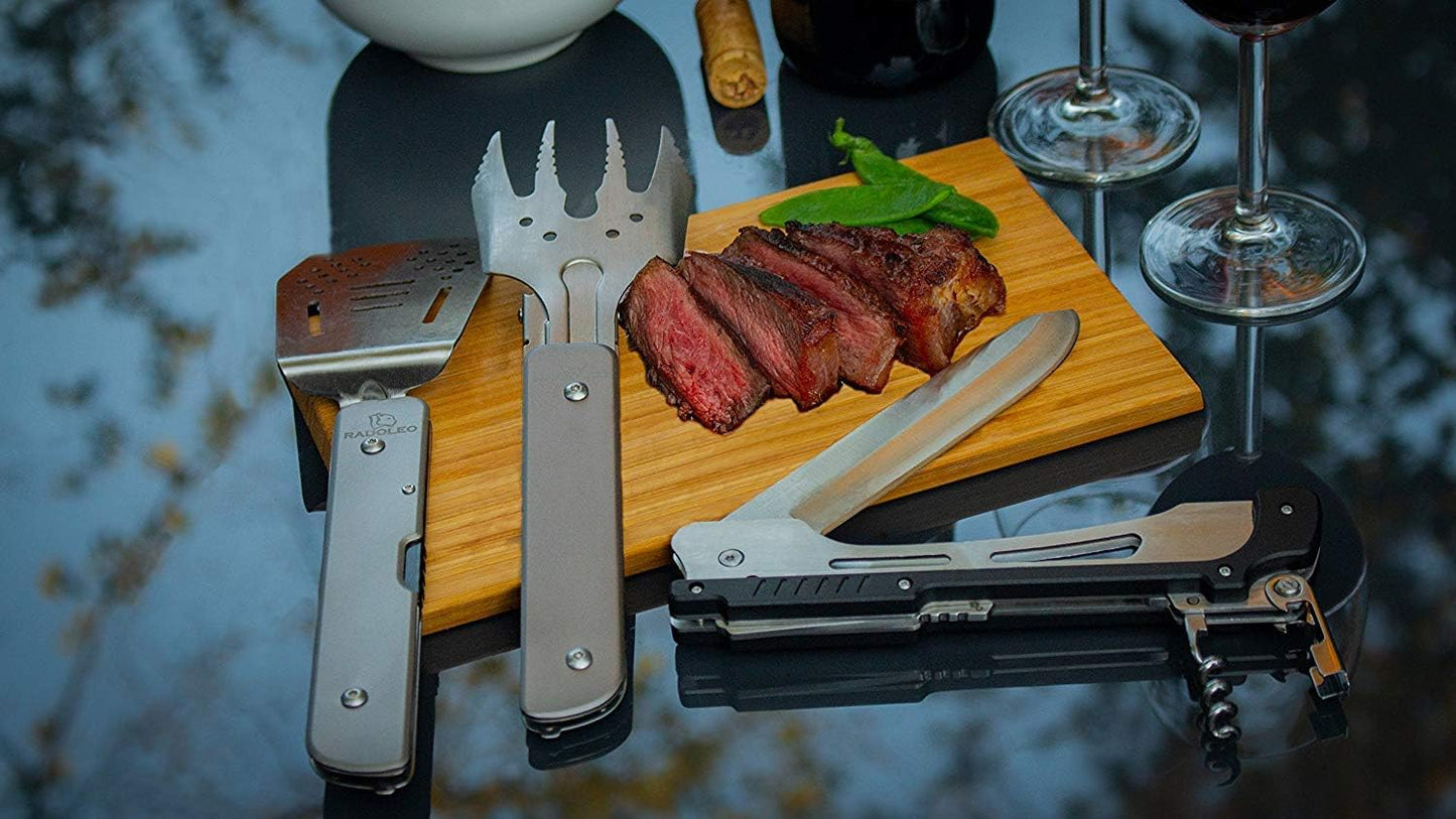 Grill-Multi-Tool-Set für Camping & Outdoor, 6-in-1