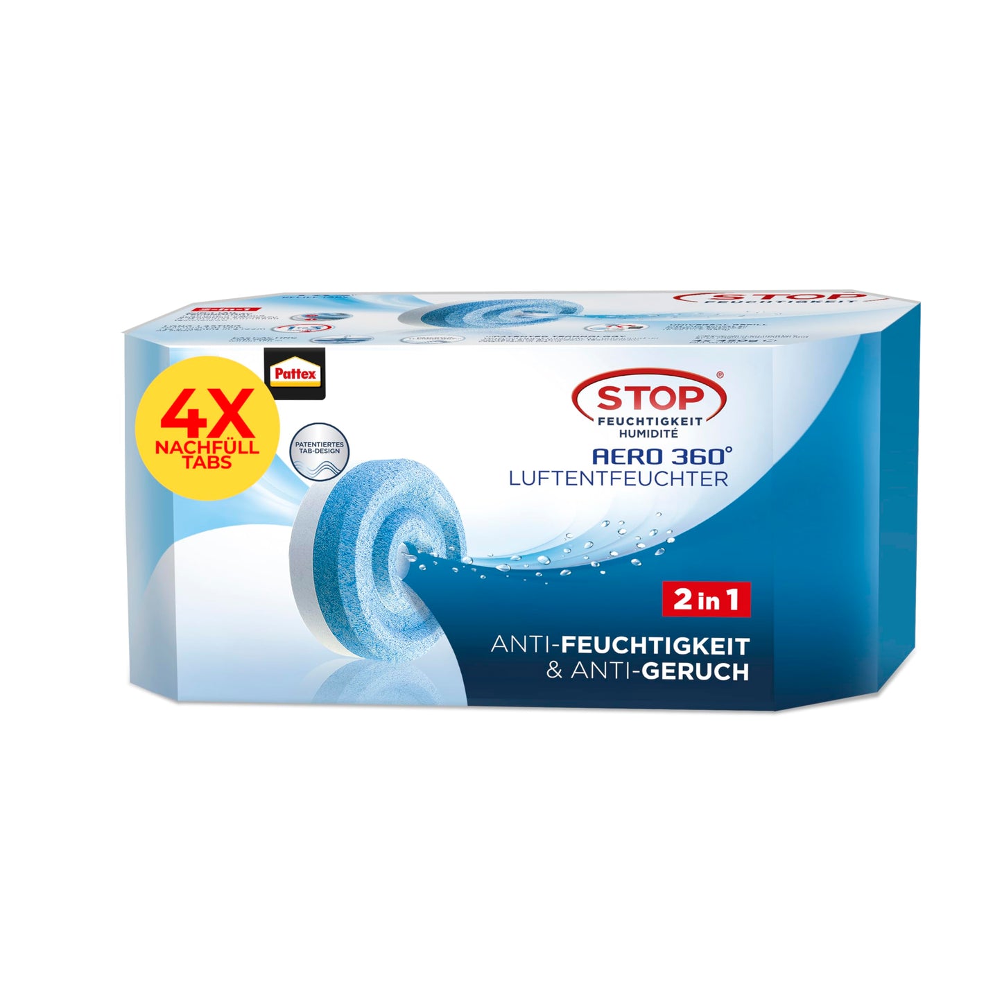 AERO 360° Nachfüllpack, 4 x 450g Tabs, Neutral, 4 x 450g Nachfülltabs