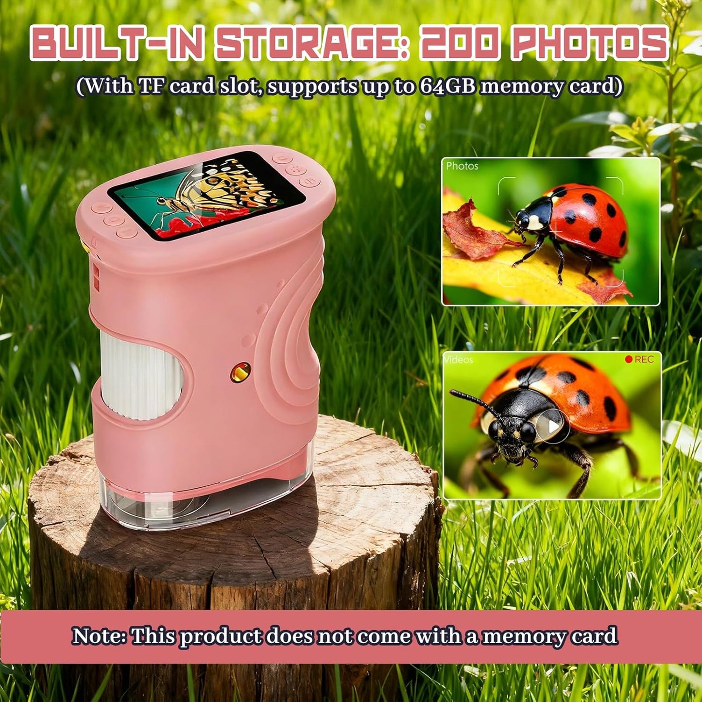Mikroskop für Kinder, Pink