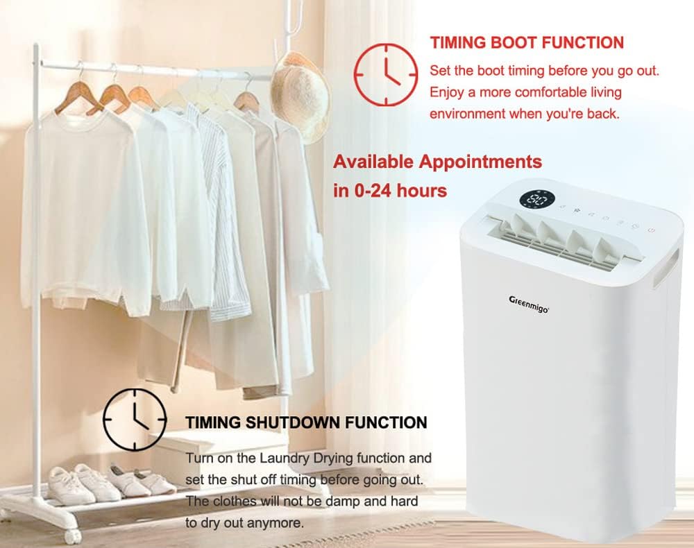 WiFi Luftentfeuchter Alpha Q25 Pro mit Fernsteuerung, HEPA- und Aktivkohlefilter, 25L/24h+WiFi