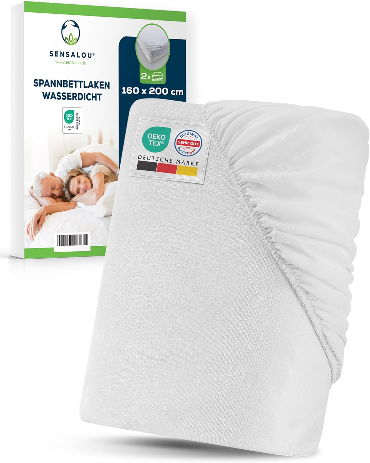 2er-Pack Spannbettlaken (160x200 cm), 2 160 x 200 cm