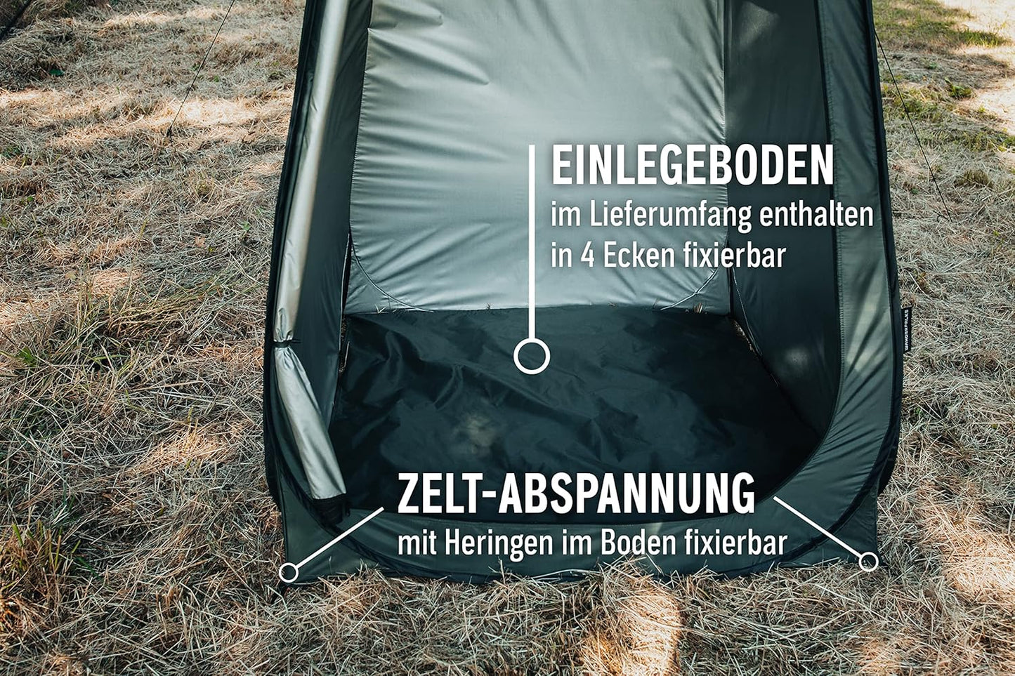 Pop-up-Dusch- und Umkleidezelt