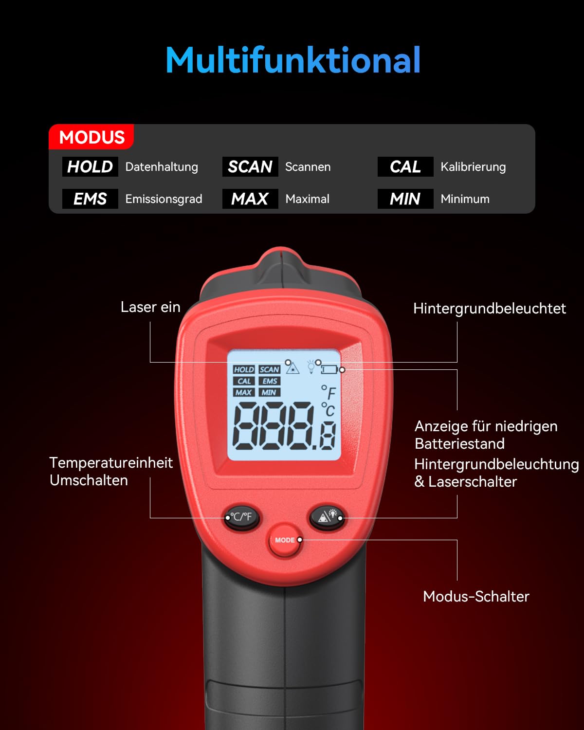 Infrarot-Thermometer WT320, WT320
