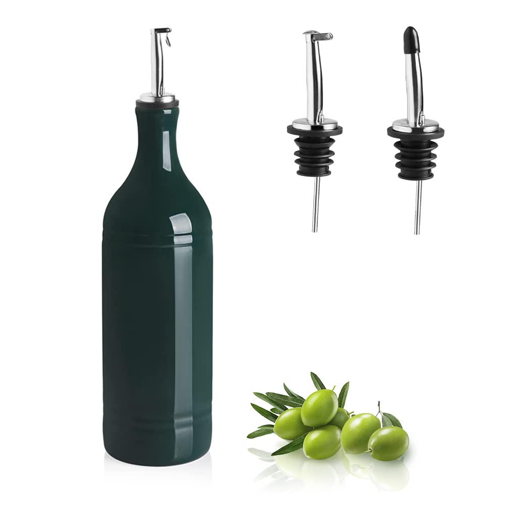 Grosse Olivenölspenderflasche, Blaugrün 680 ml