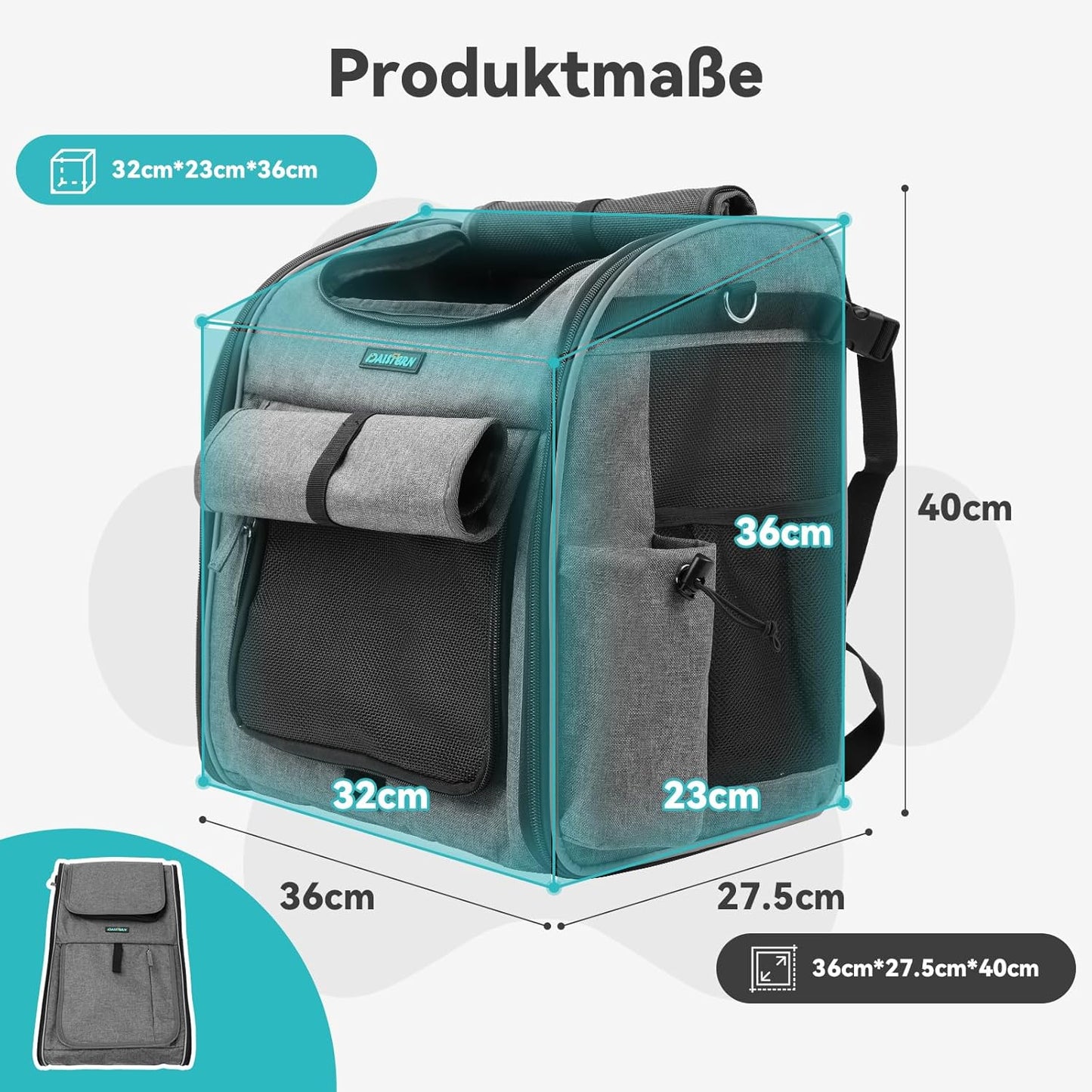 Faltbarer Hundevelokorb bis 10 kg