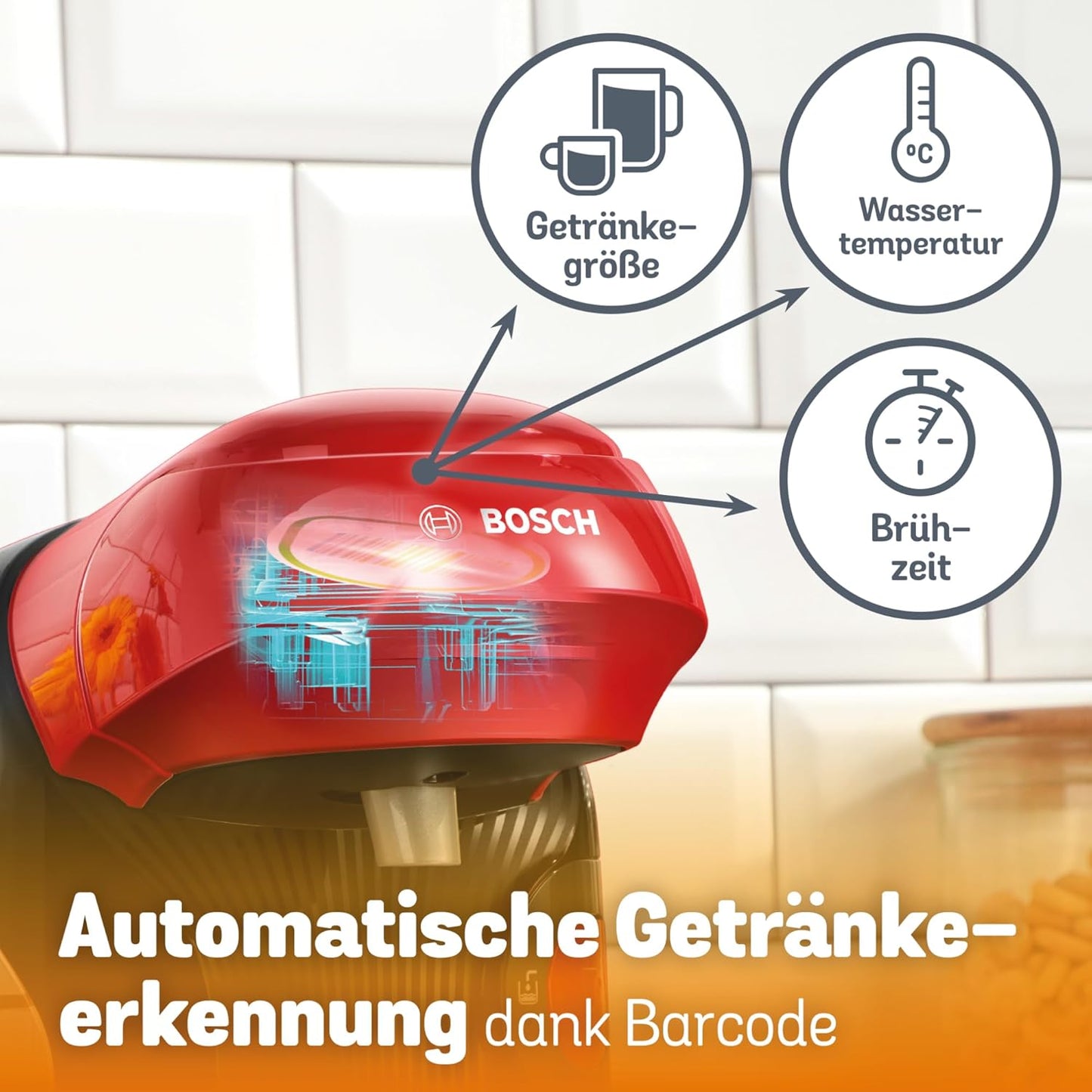 Kapselmaschine Style, Rot