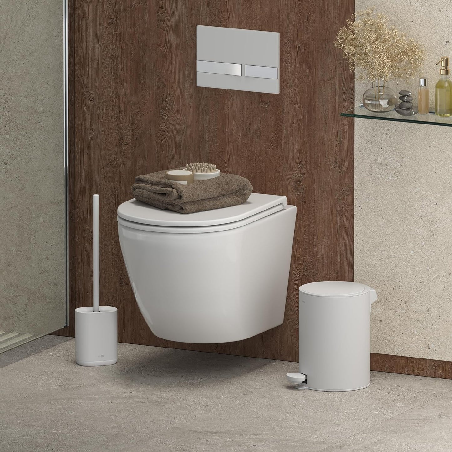 Treteimer mit Soft-Close-Klappdeckel, arctic white