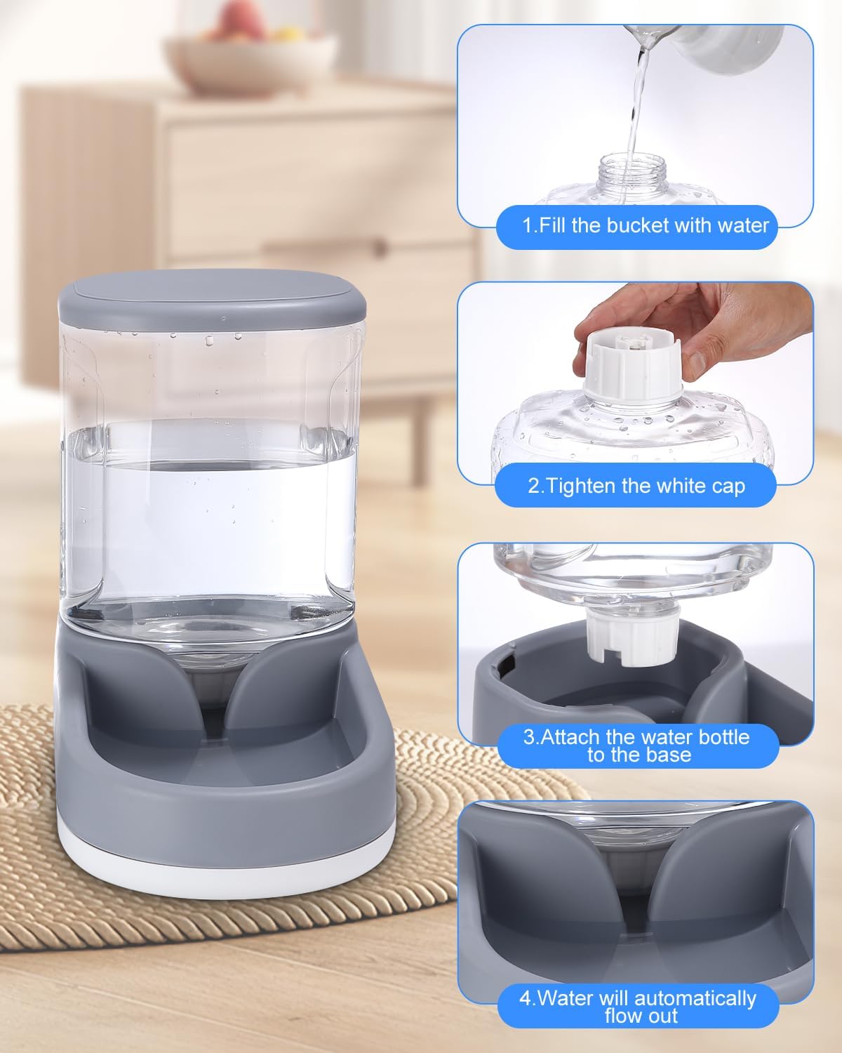 Automatischer Futter- und Wasserspender
