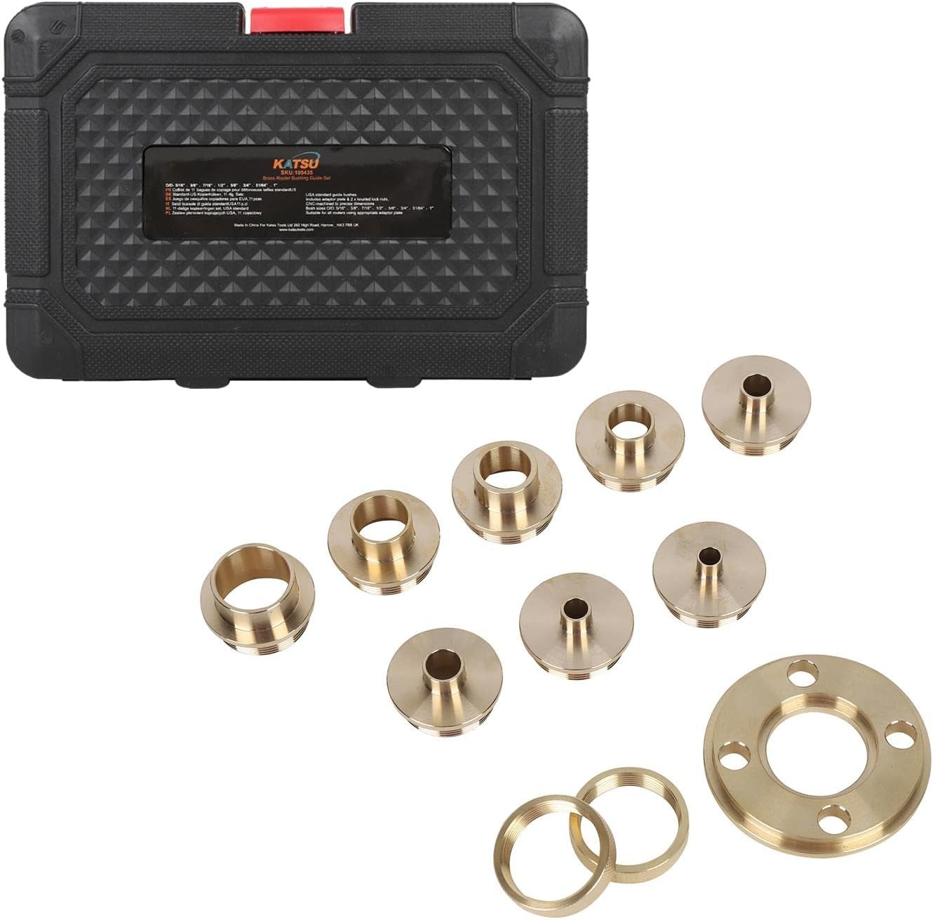 10-teiliges Fräserbuchsen-Set, Kaiserliche