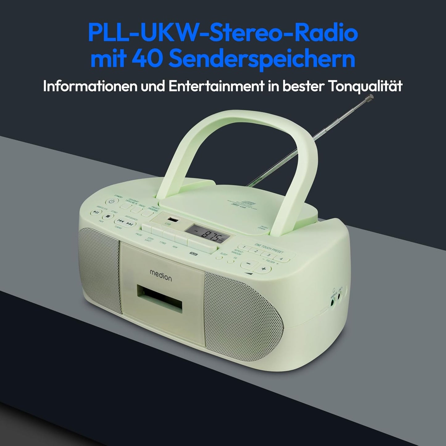CD-Player, grün